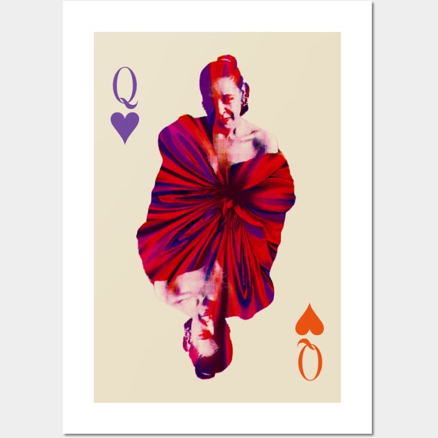 Billie Holiday queen of hearts Wall Art by HAPPY TRIP PRESS